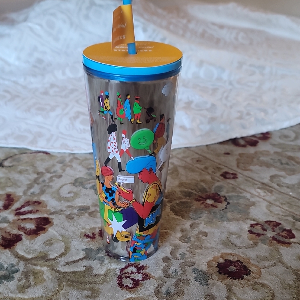 Starbucks New York City Collection Yellow Lid Tumbler